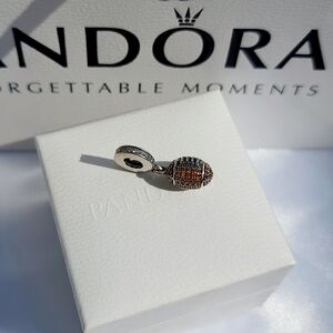 Pandora American Football Crystal & CZ Bracelet Charm